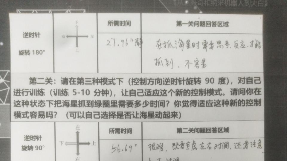 体验半机器人的训练