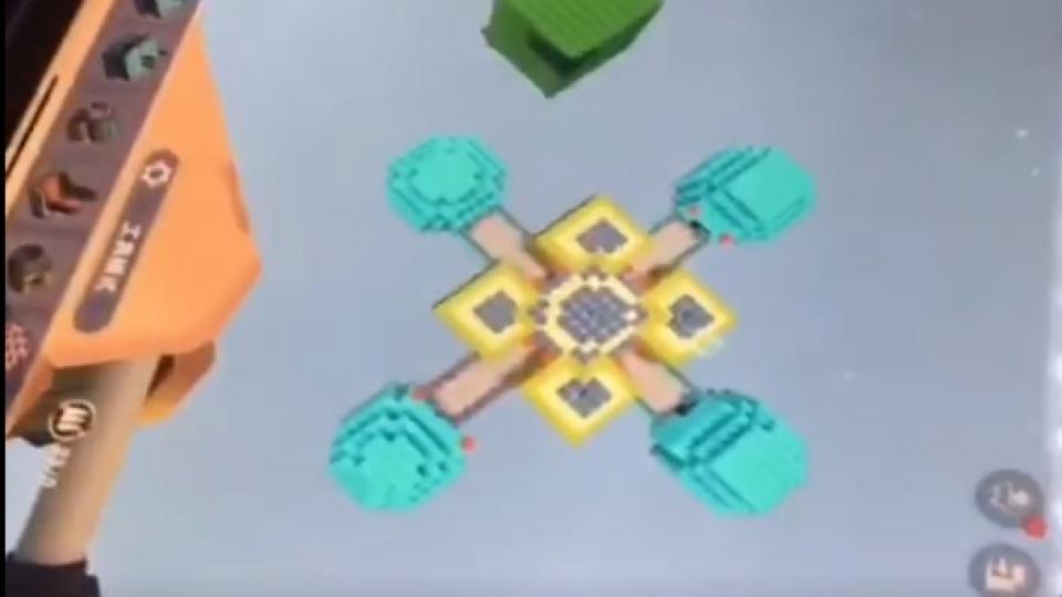 我用迷你世界搭建的空间站(何明轩)