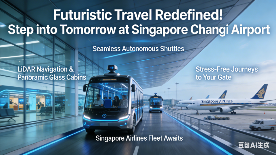 Autonomous cars in the airport!