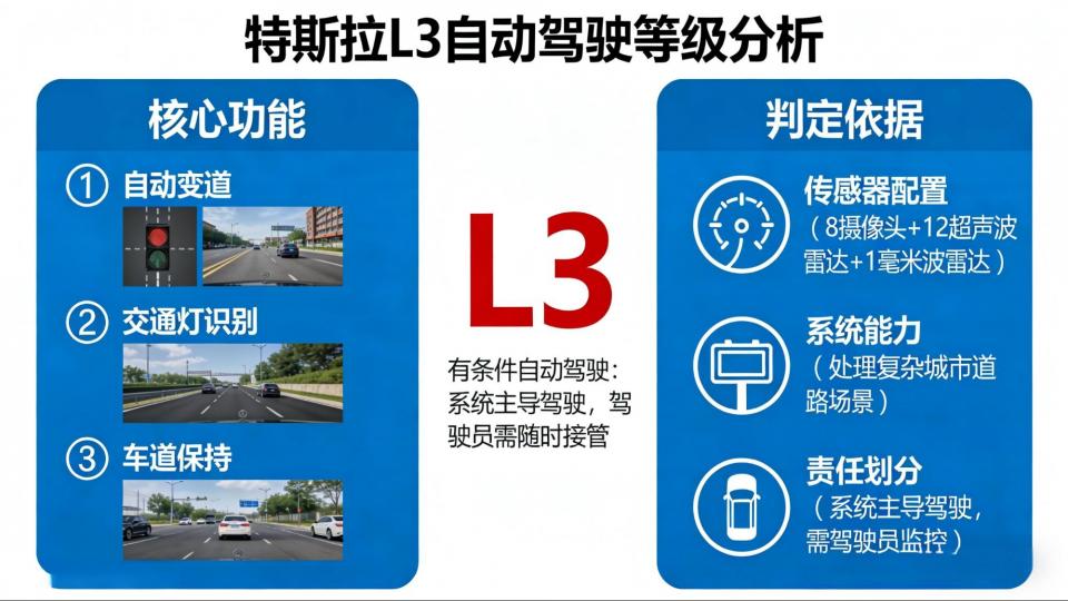 特斯拉的自动驾驶等级