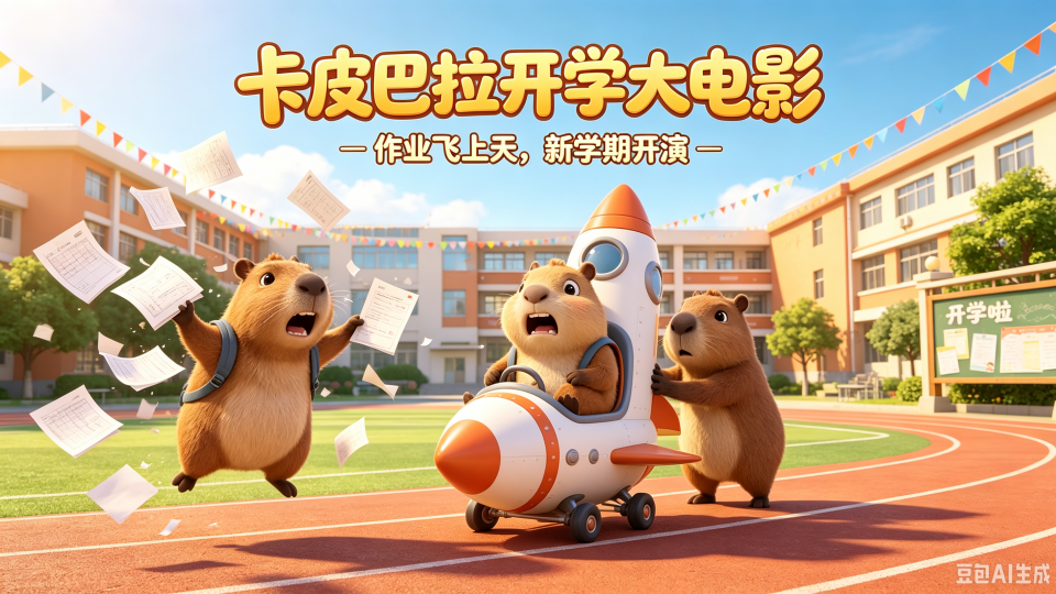 卡比巴拉开学大电影。